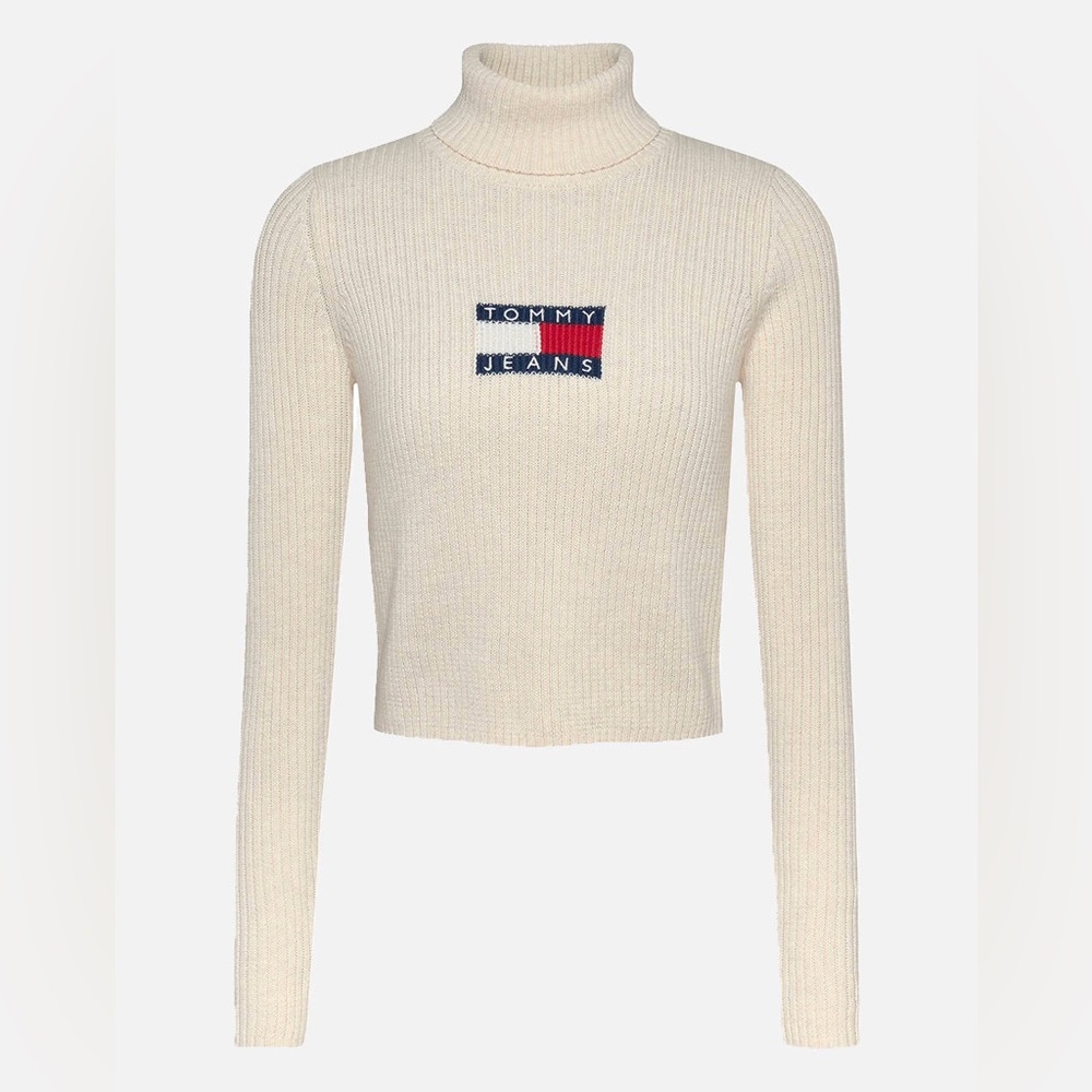 Tommy Jeans Mélange Flag Logo Turtleneck Sweater
Size L
BNWT - Picture 6 of 11